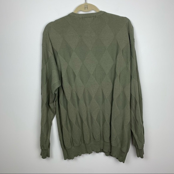 Vintage Northern Isles 100% Cotton Grandpa Sweater - Picture 5 of 8